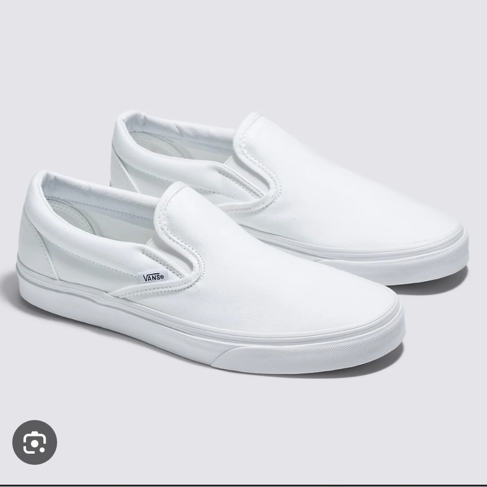 Vans Women’s White Slip-On Shoes